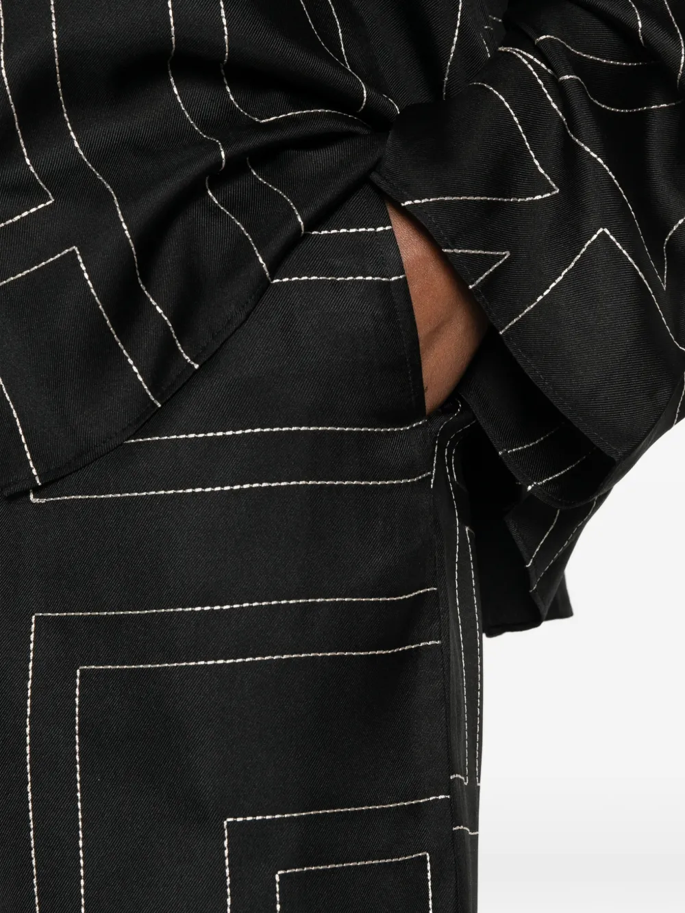 TOTEME Shorts met monogramprint Zwart