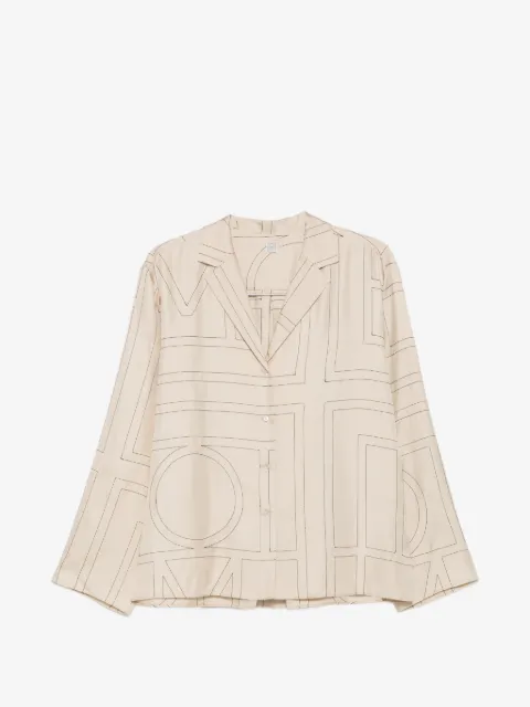 TOTEME monogram-print shirt