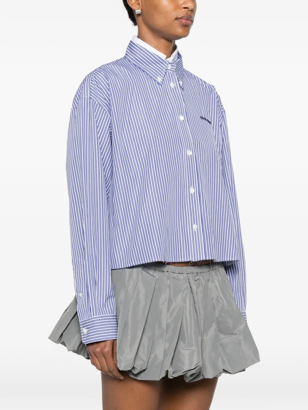 Miu Gestreept shirt Blauw