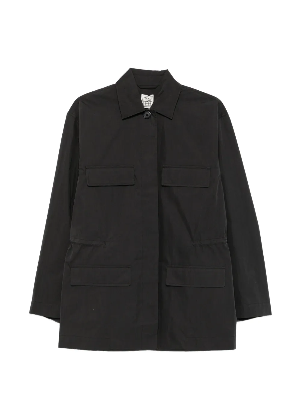 TOTEME drawstring-waist pocket-detail jacket - Schwarz