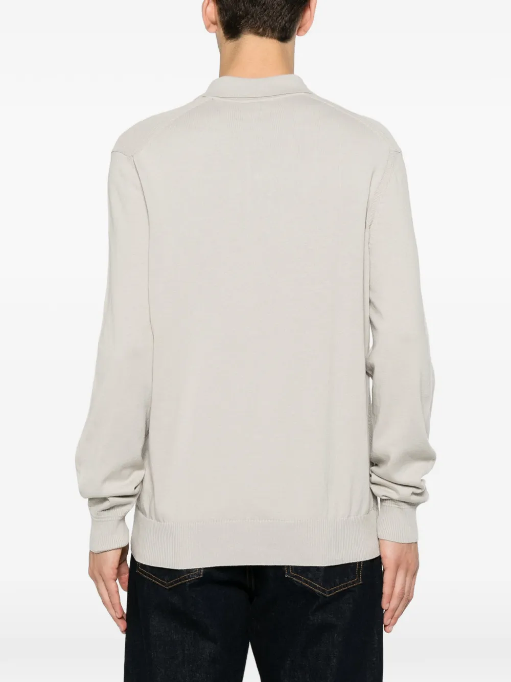 BOSS Sweater met geborduurd logo Beige