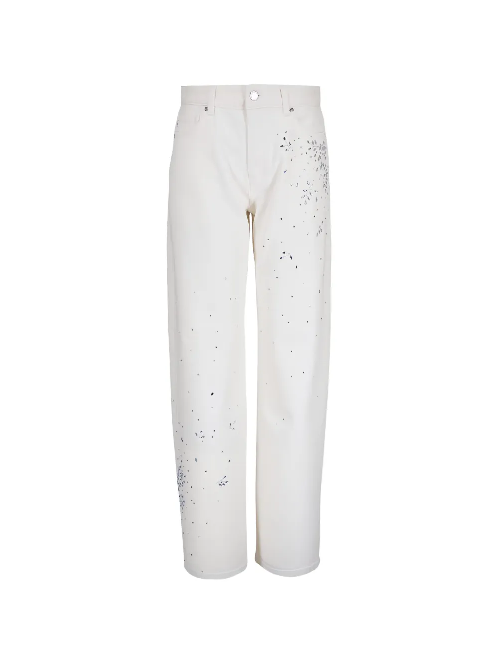 AG Jeans Billie crystal-embellished jeans - Bianco