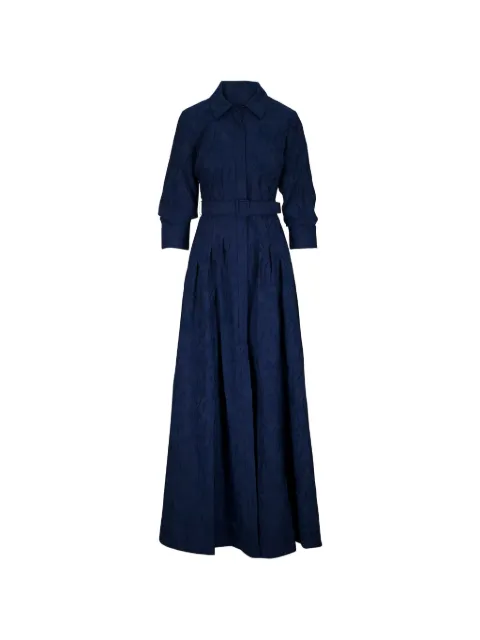 Simkhai belted jacquard-effect maxi dress
