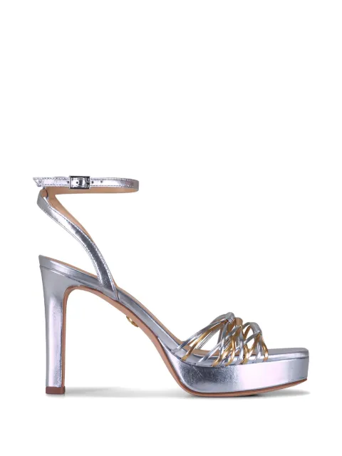 Veronica Beard metallic-effect strappy sandals