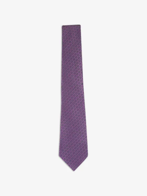 Zegna geometric-pattern tie
