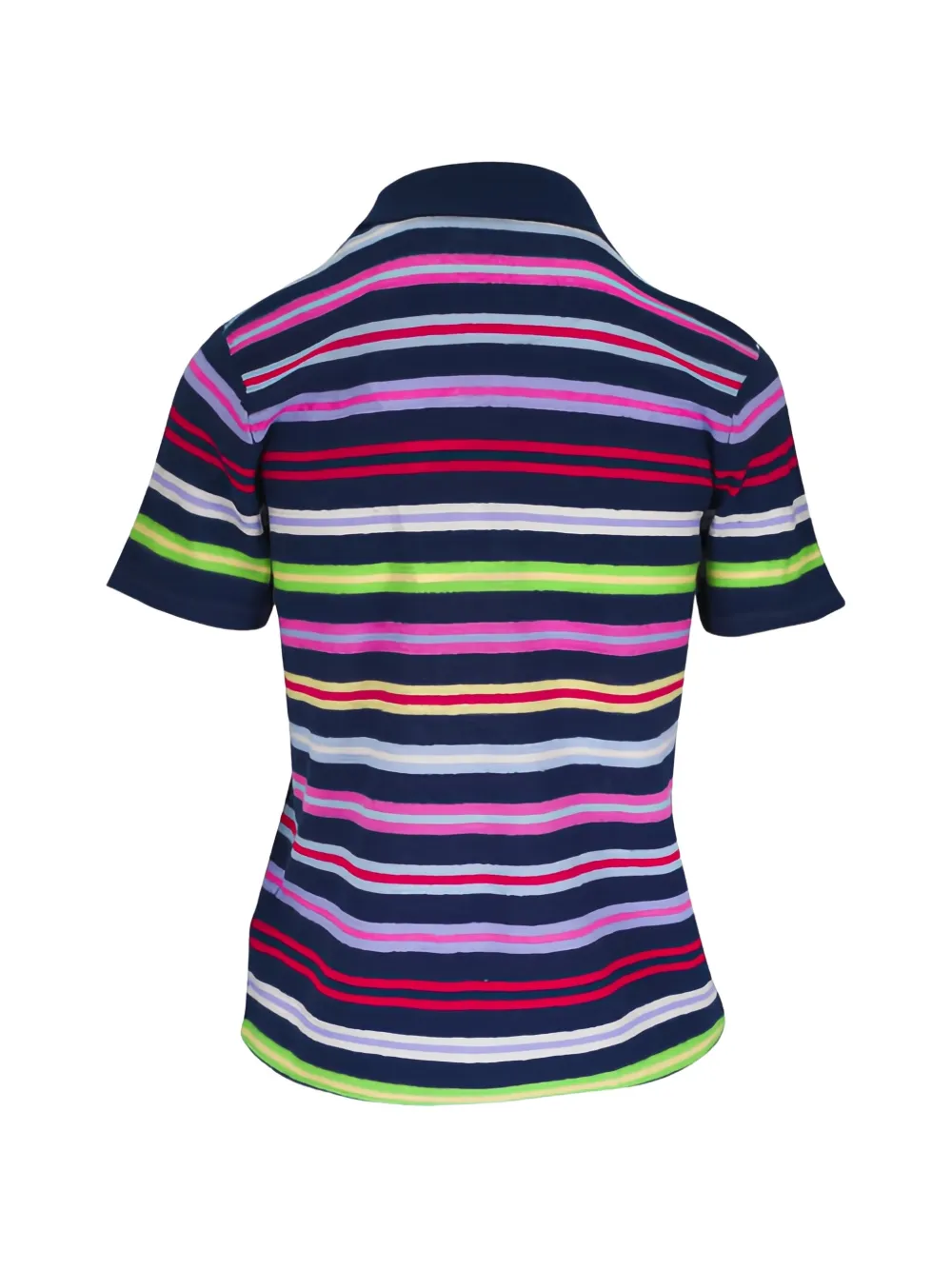 Majestic Filatures Gestreept kasjmier poloshirt Blauw