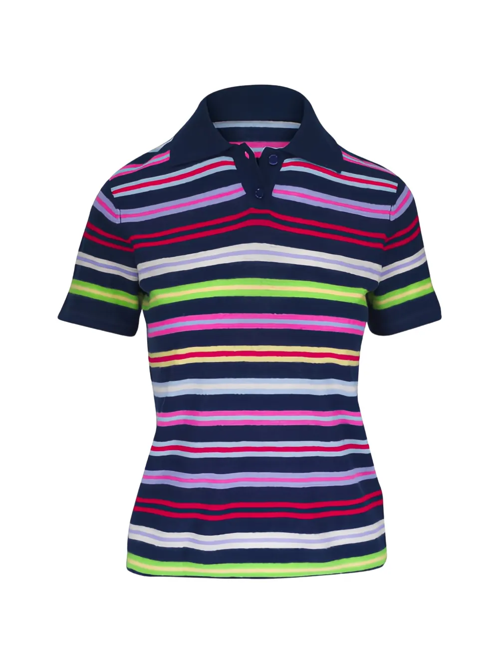 Majestic Filatures striped cashmere polo shirt - Blu