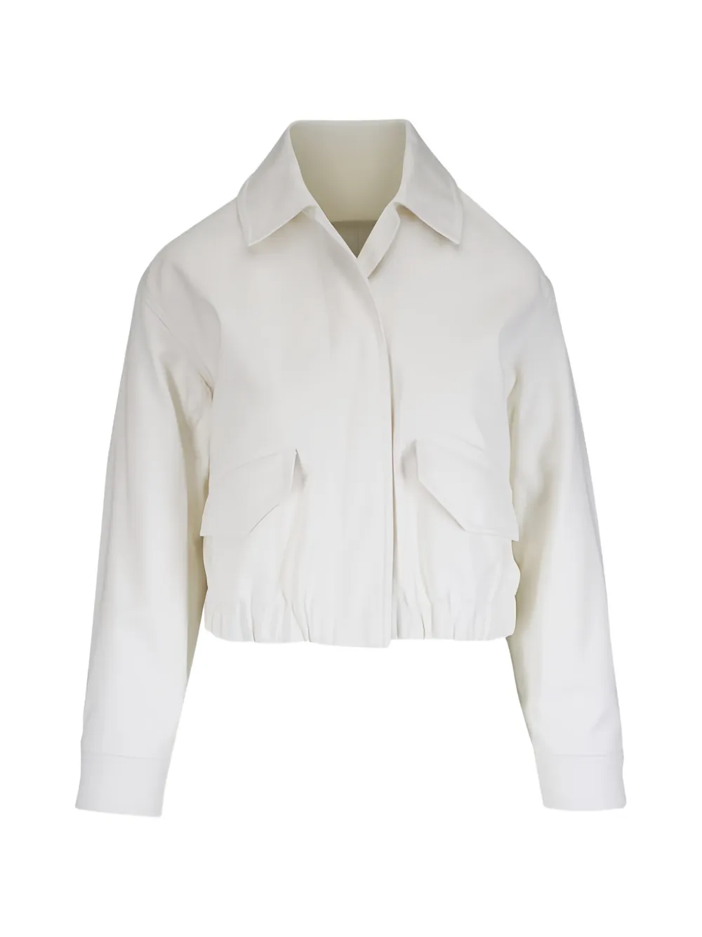 Vince elasticated-hem cropped jacket - Toni neutri