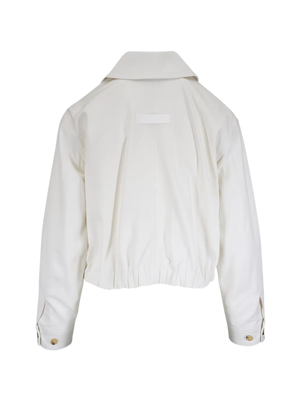 Vince Cropped jack met elastische afwerking Beige