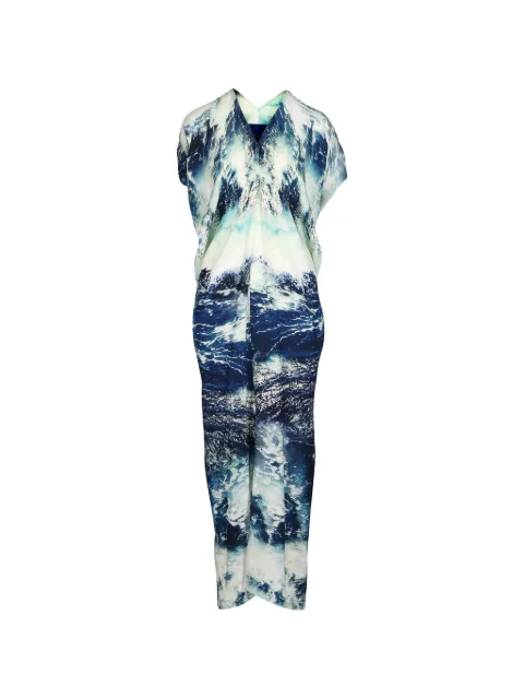Zero + Maria Cornejo Issa graphic-print V-neck maxi dress