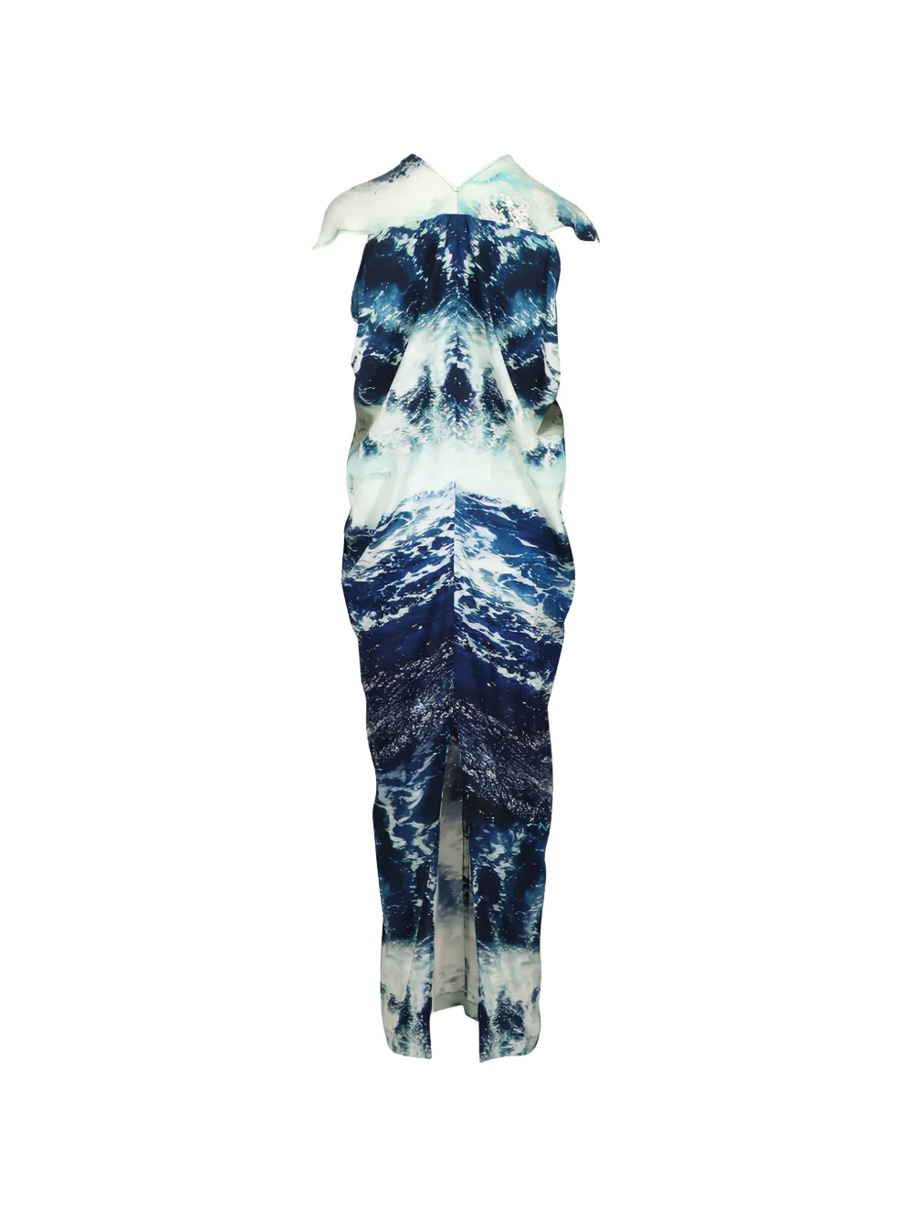 Zero + Maria Cornejo Issa maxi-jurk met V-hals en print Blauw
