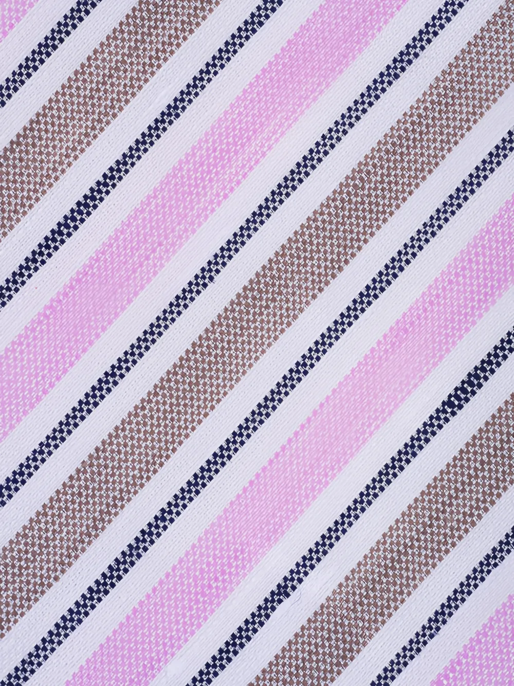 Zegna Gestreepte stropdas Roze