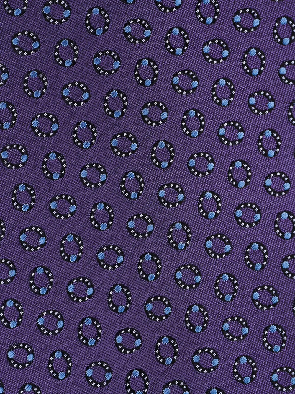 Zegna Stropdas met geometrische print Paars