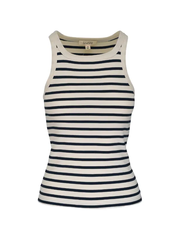 Nili Lotan Jennifer Striped Tank Top in Neutrals