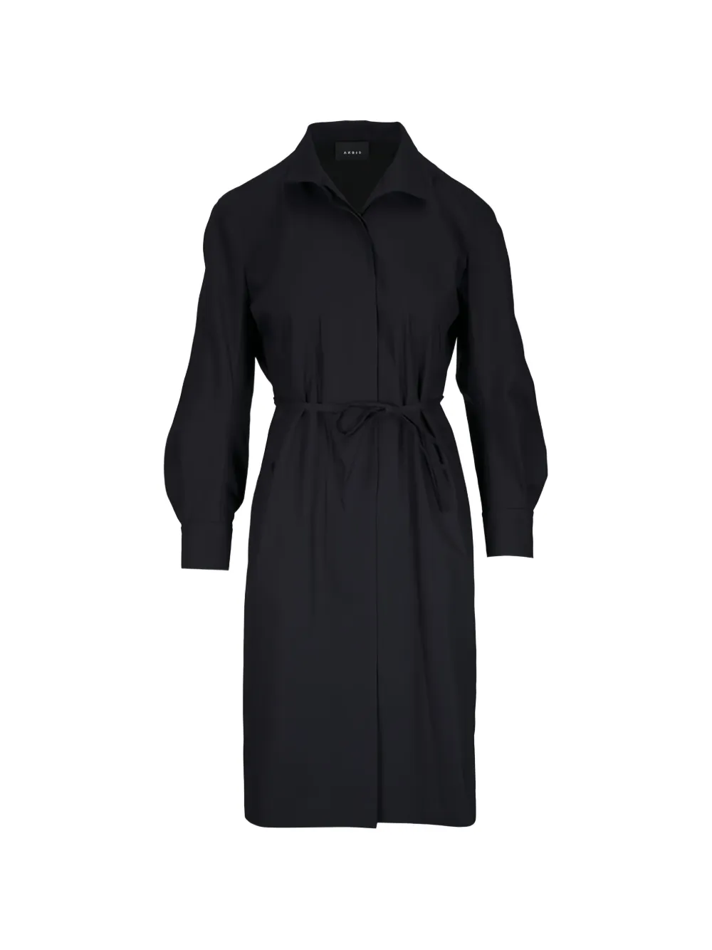 Akris belted cotton-gabardine dress - Nero
