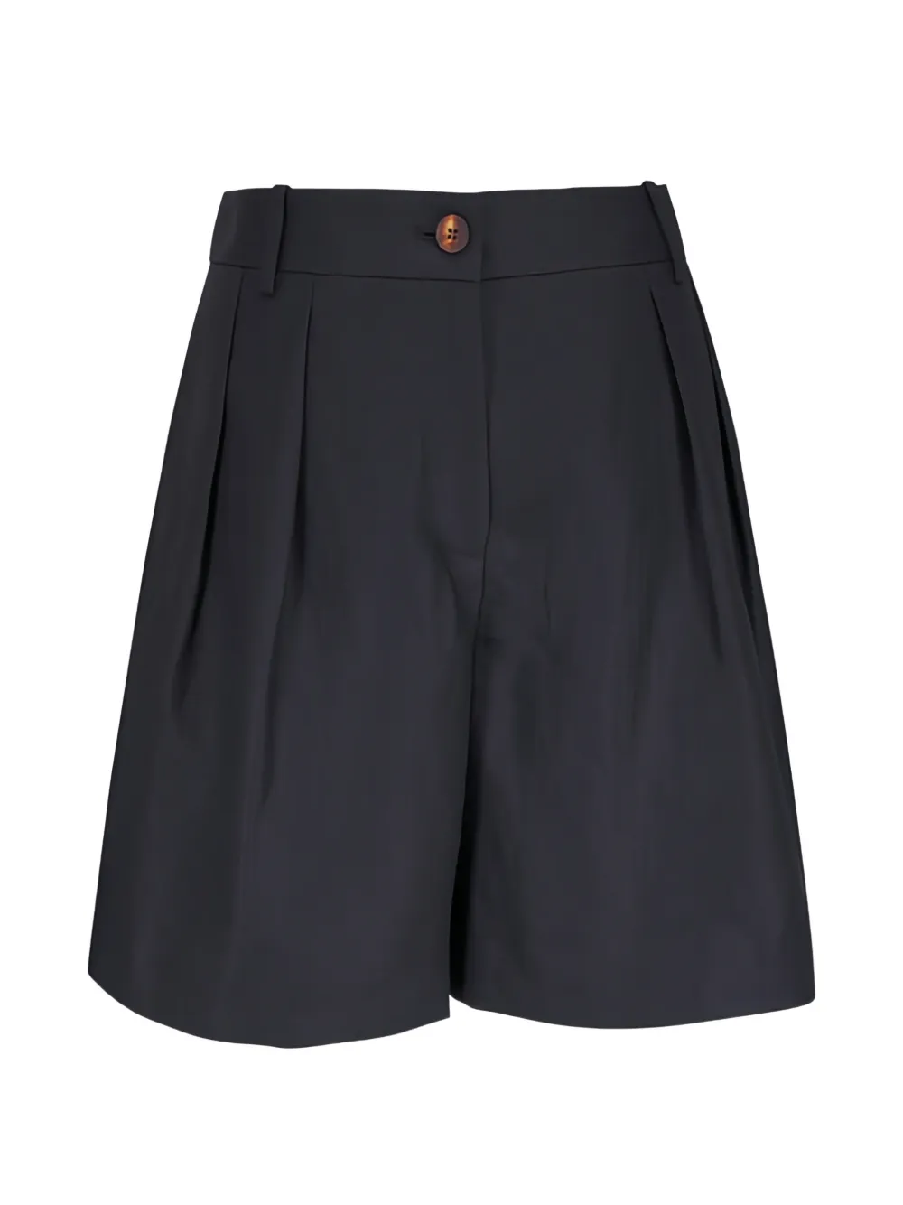 Lafayette 148 Park pleated linen shorts - Schwarz