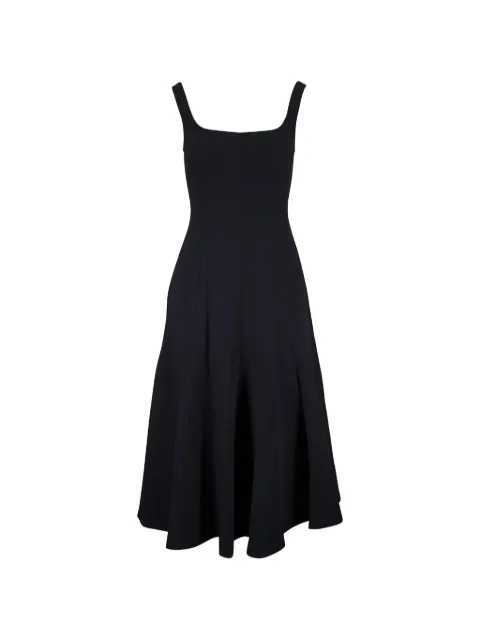 Vince square-neck panelled midi dress