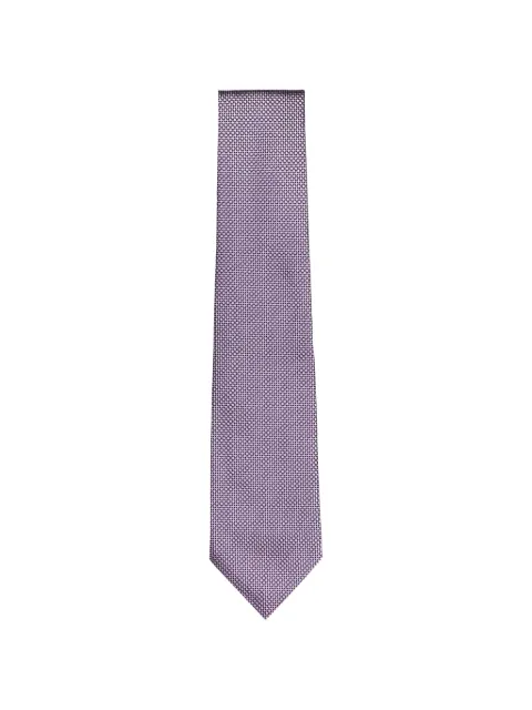 Isaia diamond-pattern silk tie