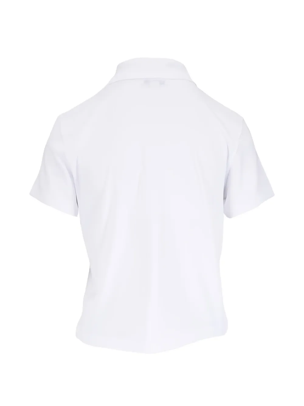 Vince Button-up poloshirt Wit