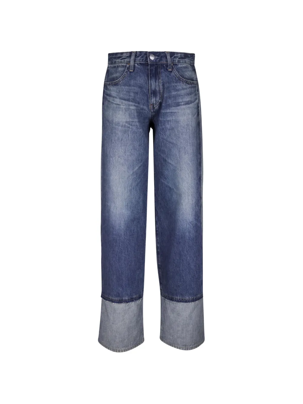 AG Jeans Adria contrast-panel jeans - Blau