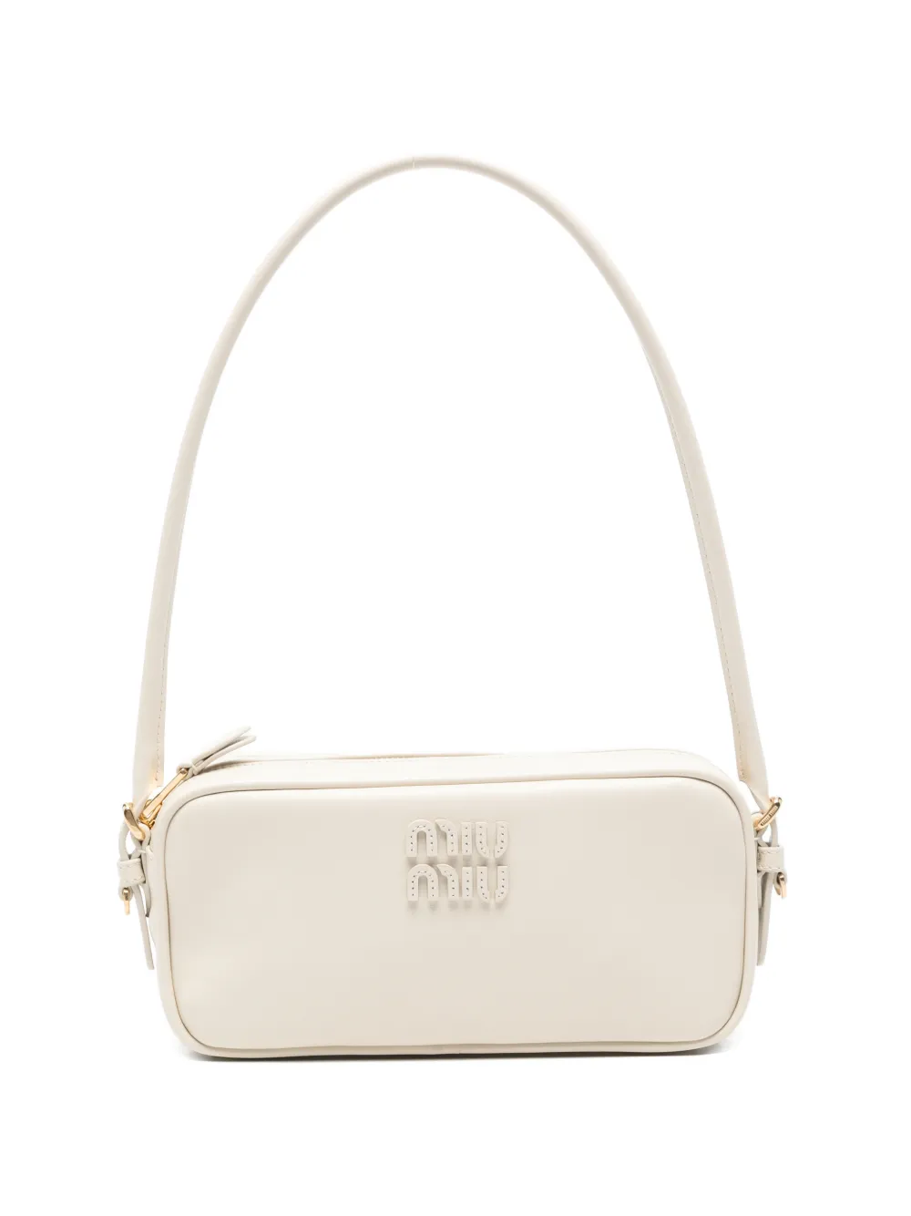 Miu Miu logo-embossed shoulder bag - Toni neutri