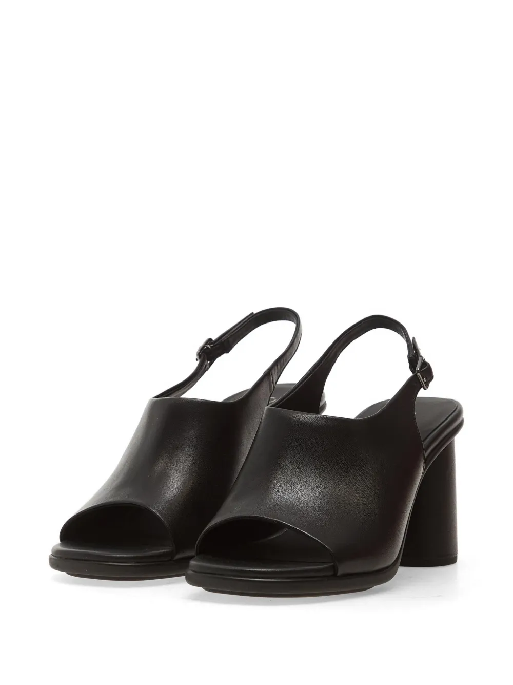 ECCO Leren slingback sandalen Zwart