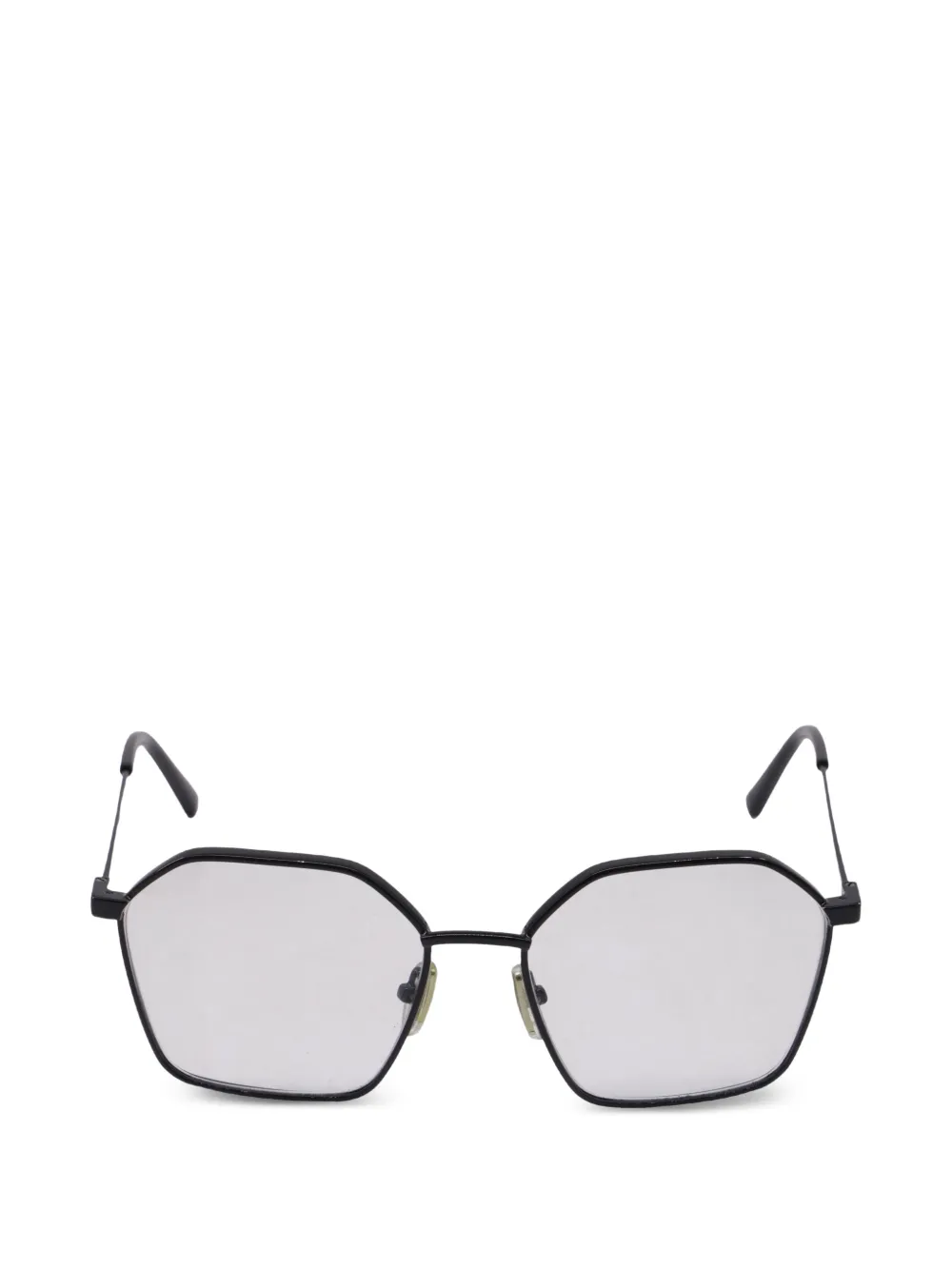 Balenciaga Pre-Owned geometric-frame eyeglasses - Nero