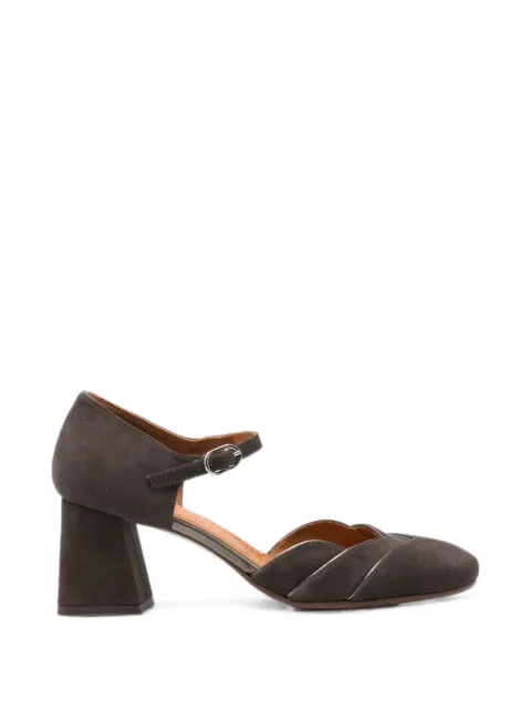 Chie Mihara Grini metallic-trim buckled pumps