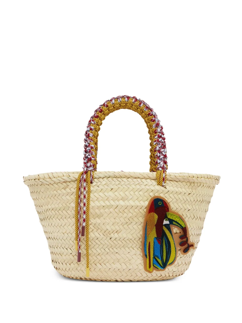 ALEMAIS Toucan Tango Makramee-Schultertasche - Nude