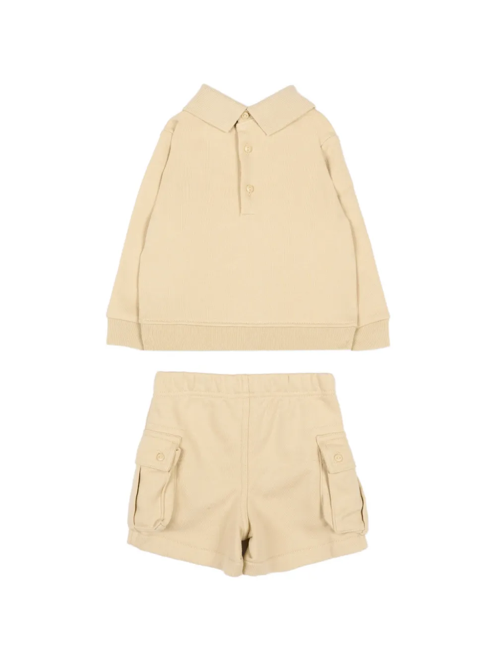 POLO RALPH LAUREN KIDS Set met logopatch Beige