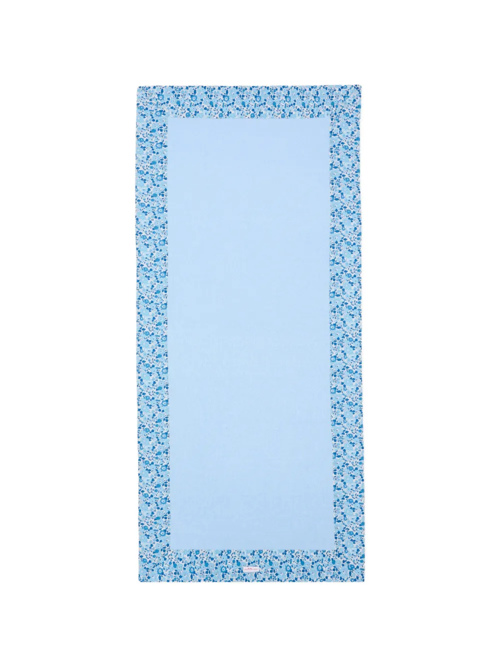 Pesciolino Rosso Kids floral-trim beach towel - Blu