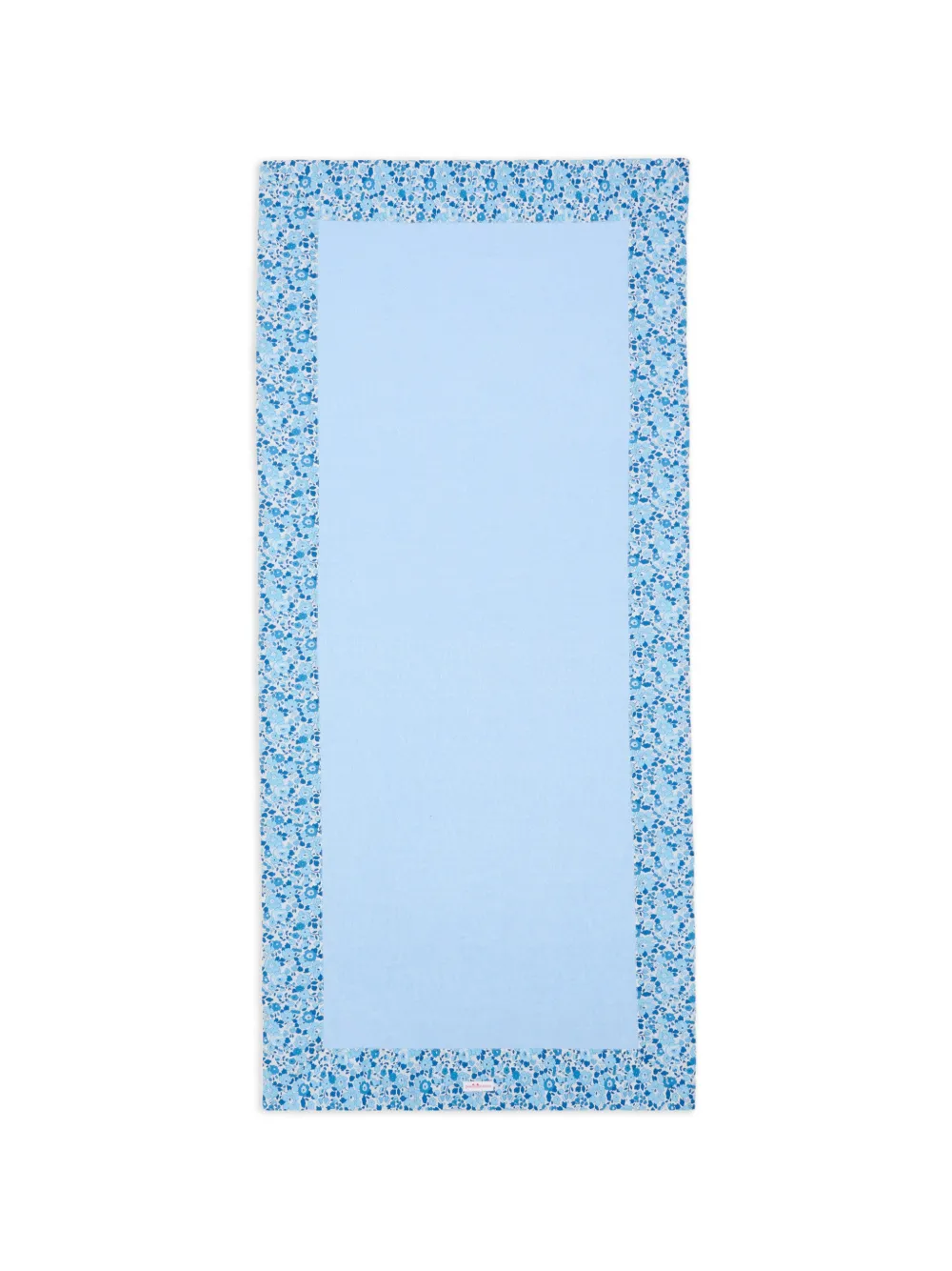 Pesciolino Rosso Kids floral-trim beach towel - Blu