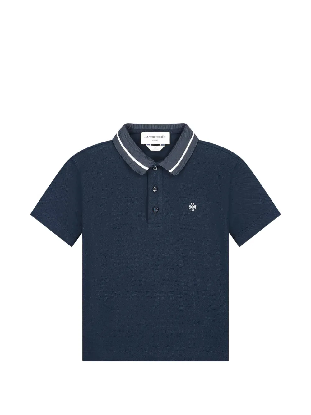 Jacob Cohën logo-embroidered tipped polo shirt - Blu