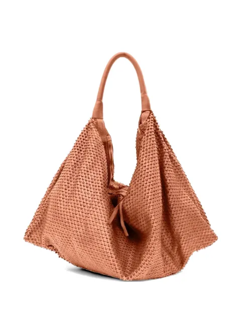SOMMET Aura Triangulino laser-cut leather shoulder bag