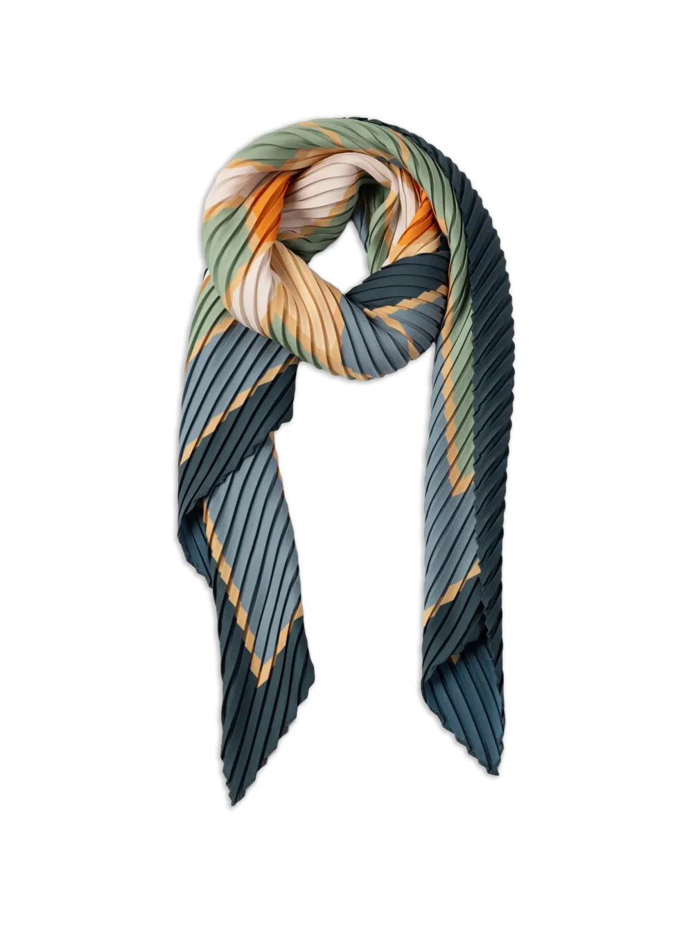 MULTITUDES BAGS Era pleated scarf - Blu