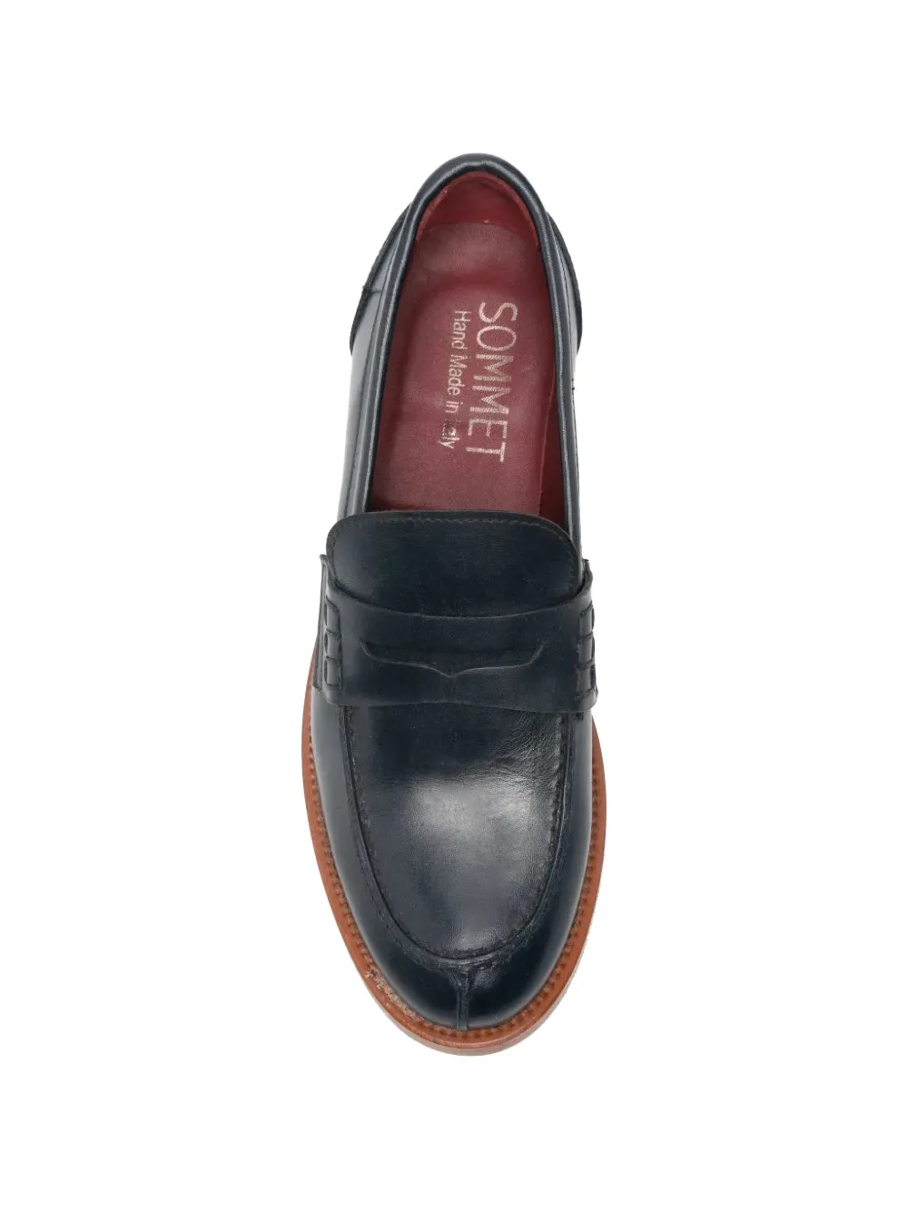 SOMMET Leren loafers Blauw