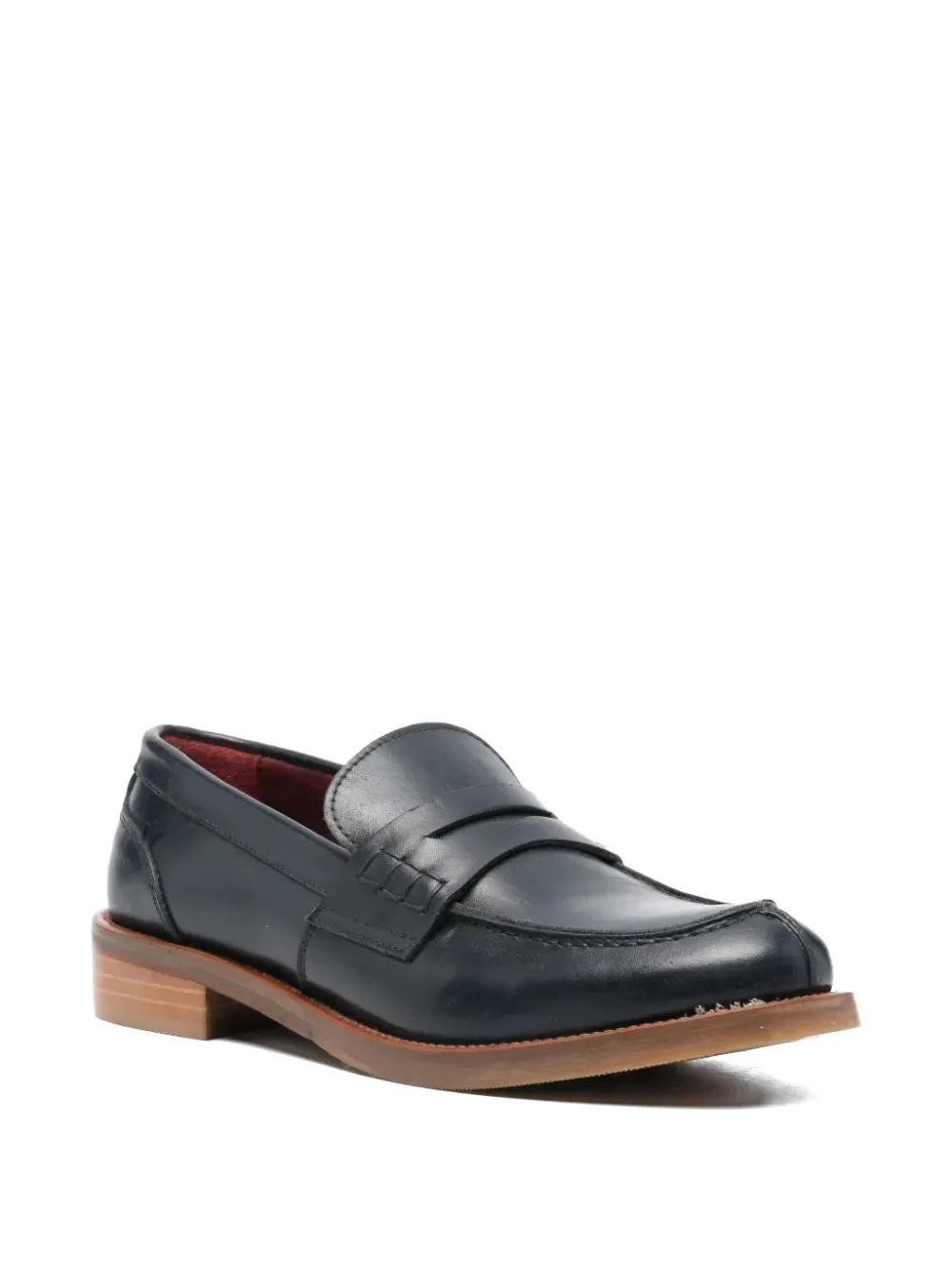 SOMMET Leren loafers Blauw