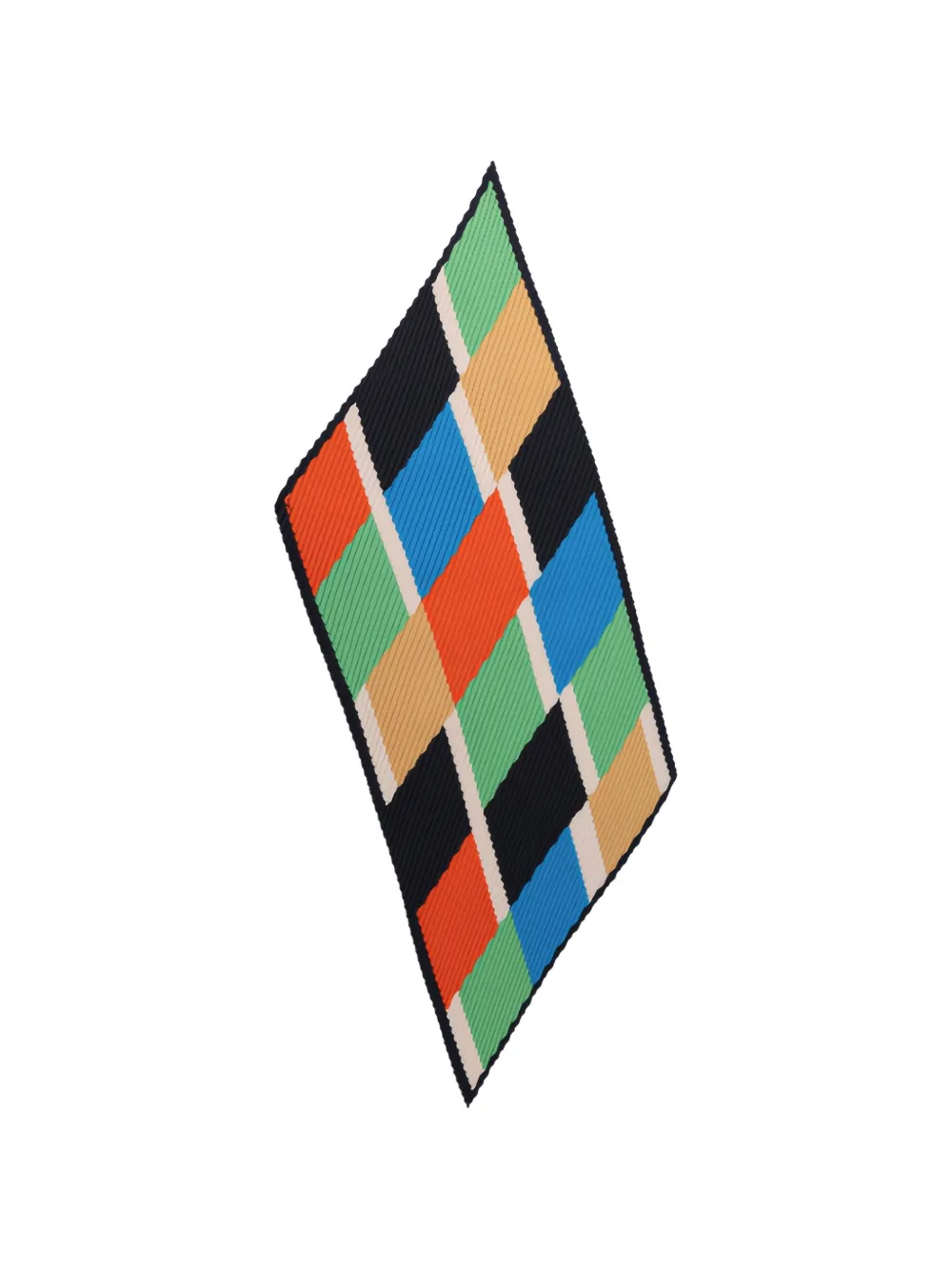 MULTITUDES BAGS Atena geplooide sjaal met geometrische print Blauw