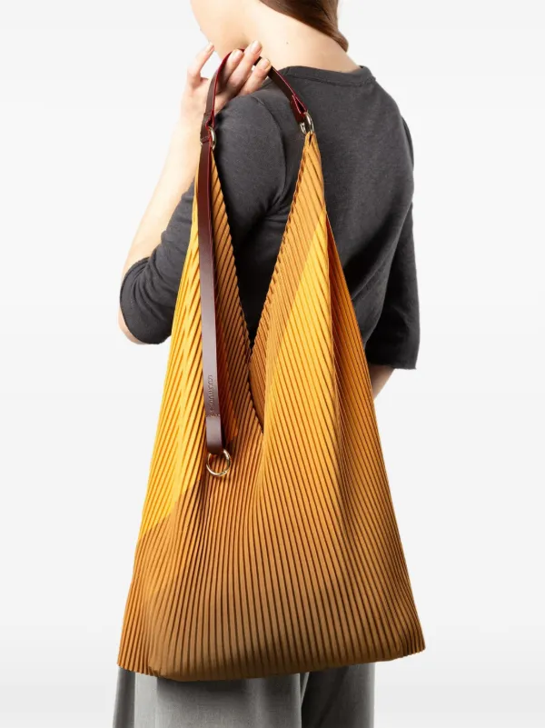 MULTITUDES BAGS Cameron Pleated Tote Bag | Yellow | FARFETCH BH