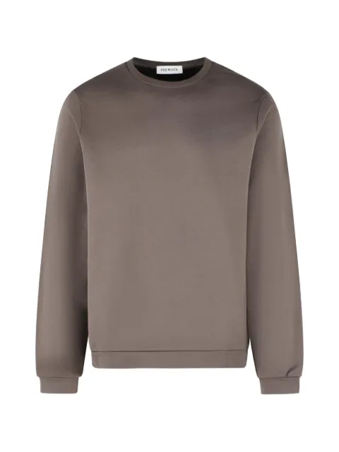 Premiata logo-print ribbed-trim sweater