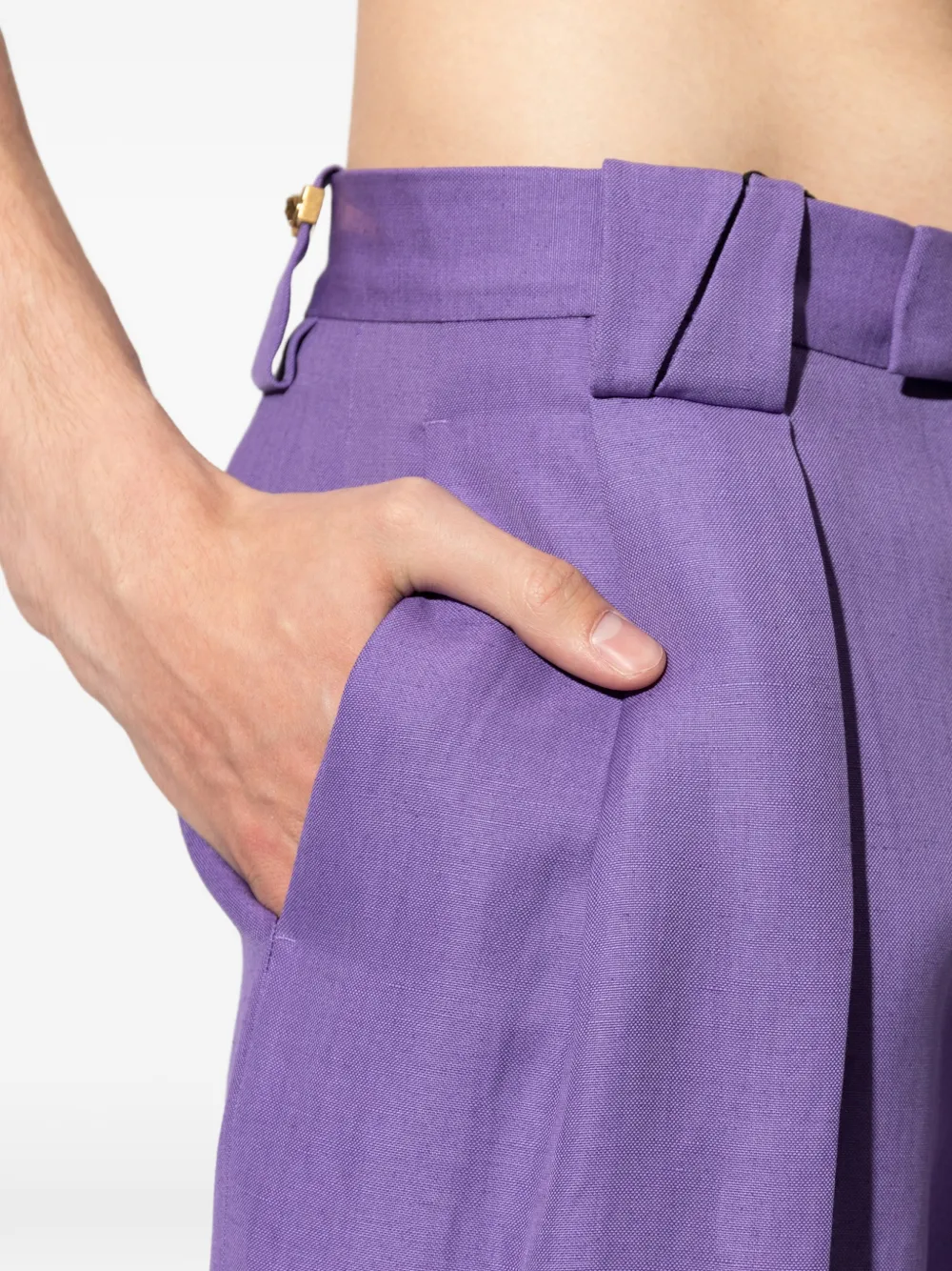 Versace Cropped plooibroek Paars