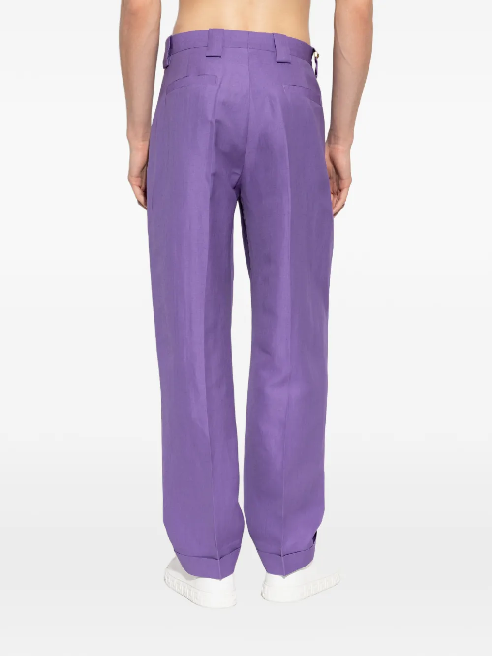 Versace Cropped plooibroek Paars