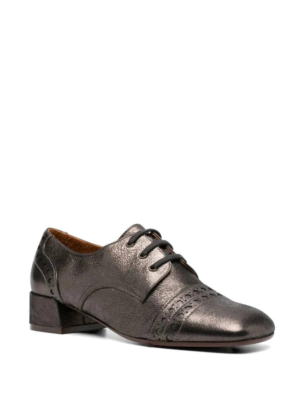 Chie Mihara Ikane perforated-detail Oxford shoes Bruin