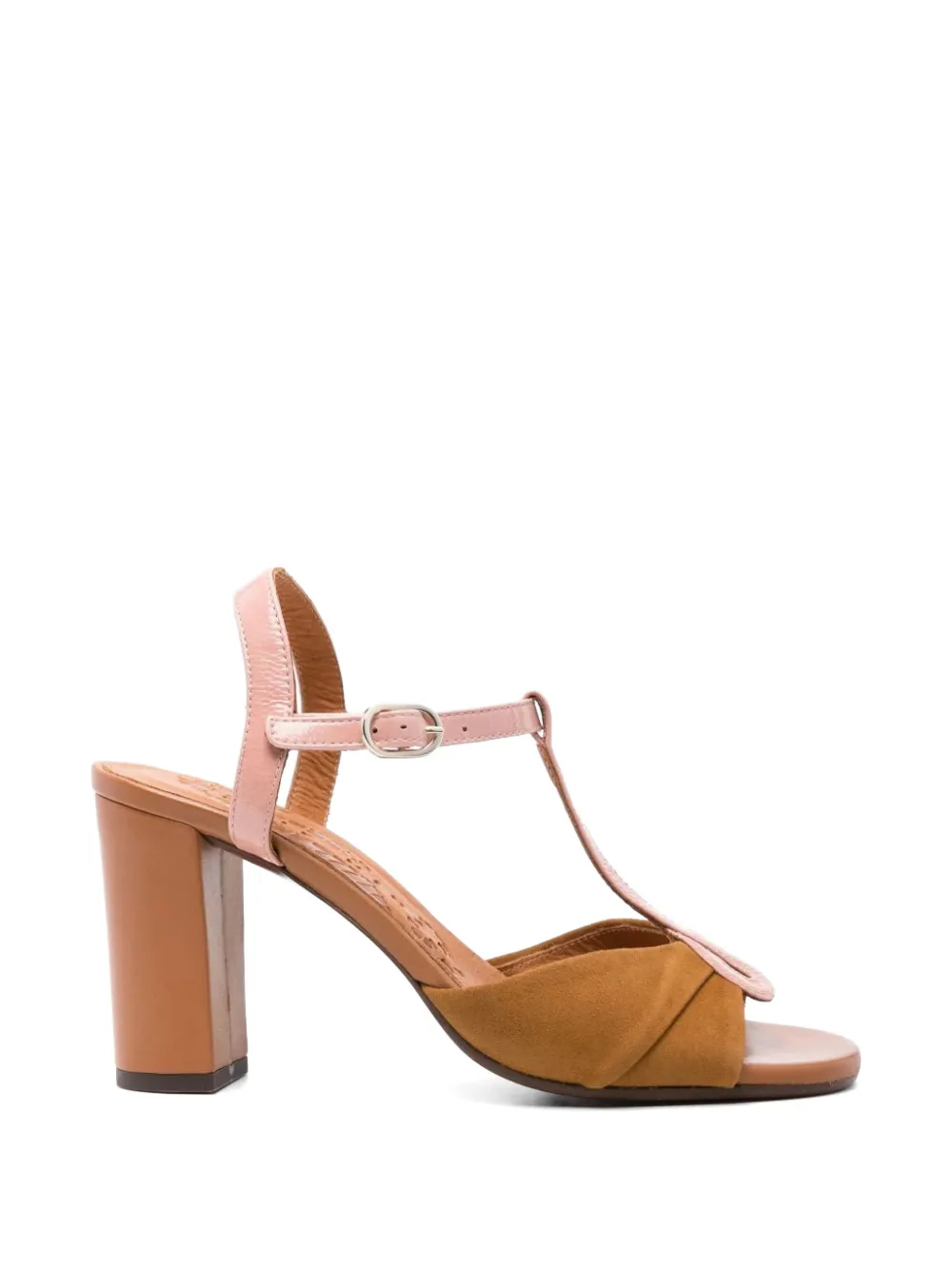 Chie Mihara Biagio T-bar pleated sandals Bruin