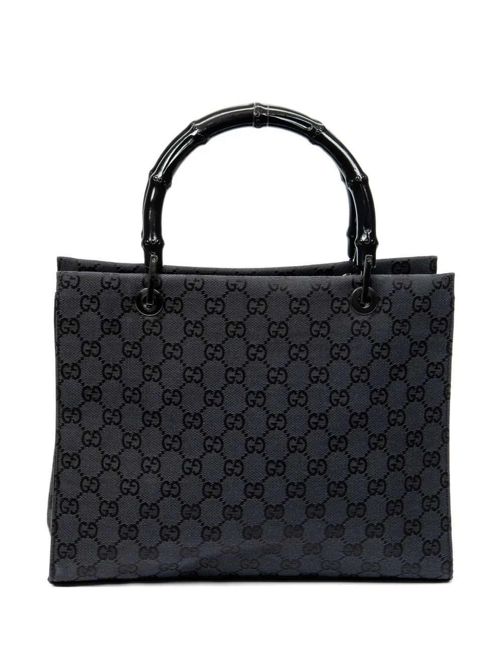 Gucci Pre-Owned Bamboo GG tote bag - Nero