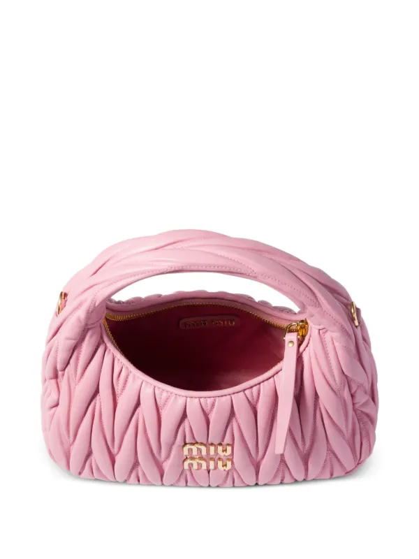 Miu Miu Wander マテラッセ ハンドバッグ | ピンク | FARFETCH JP