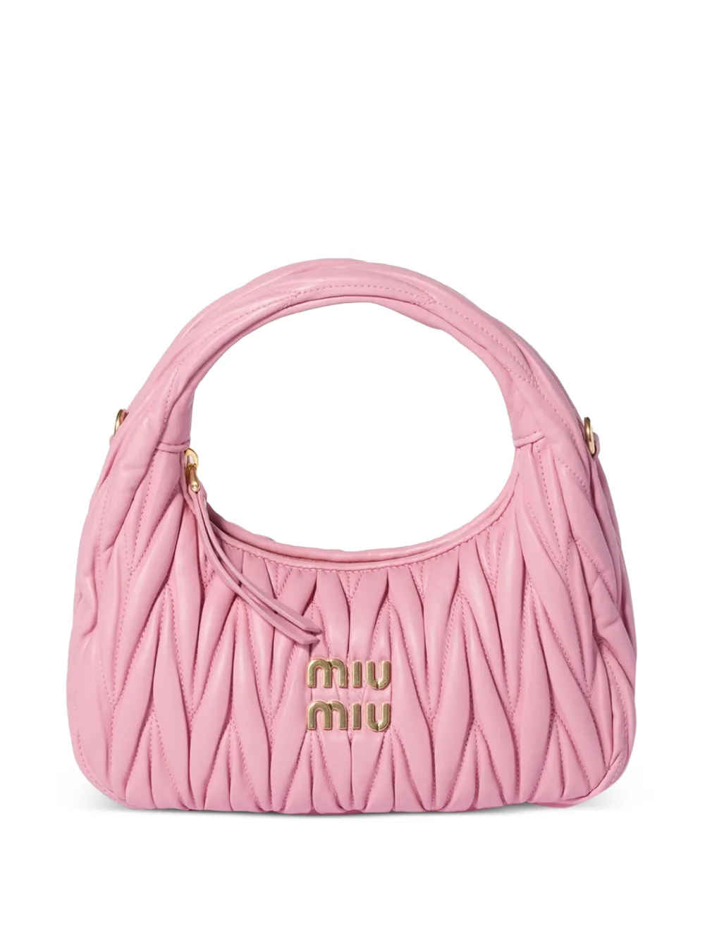 Miu Miu Wander matelassé nappa-leather bag - Rosa