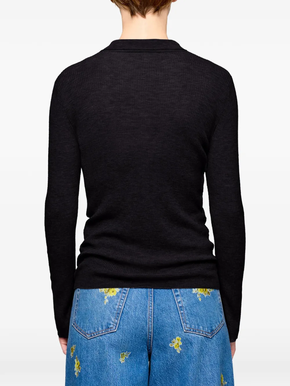 가니 l온g-sleeve polo top A1070260