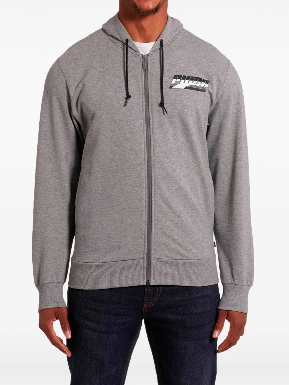 PUMA Rebel hoodie met rits Grijs