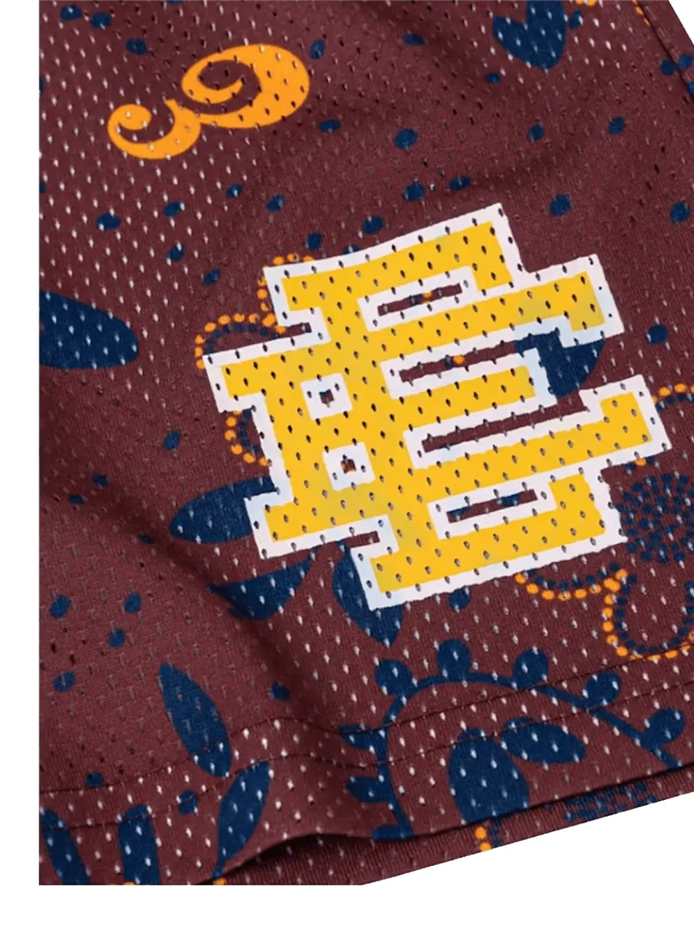 ERIC EMANUEL EE Basic trainingsshorts met paisley-print Bruin